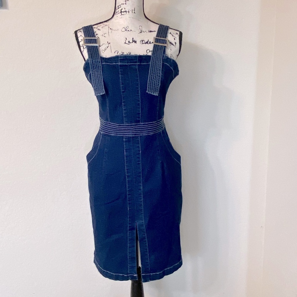 MEBON Blue Jean Jumper Dress (L)
